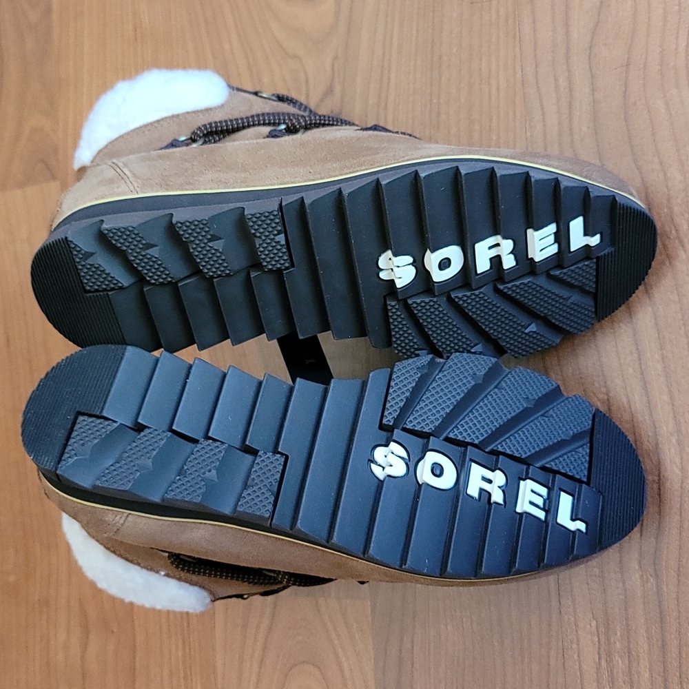SOREL Harlow™ Waterproof Faux Shearling Lined Leather Chelsea Bootie Size 5.5 - Picture 11 of 11
